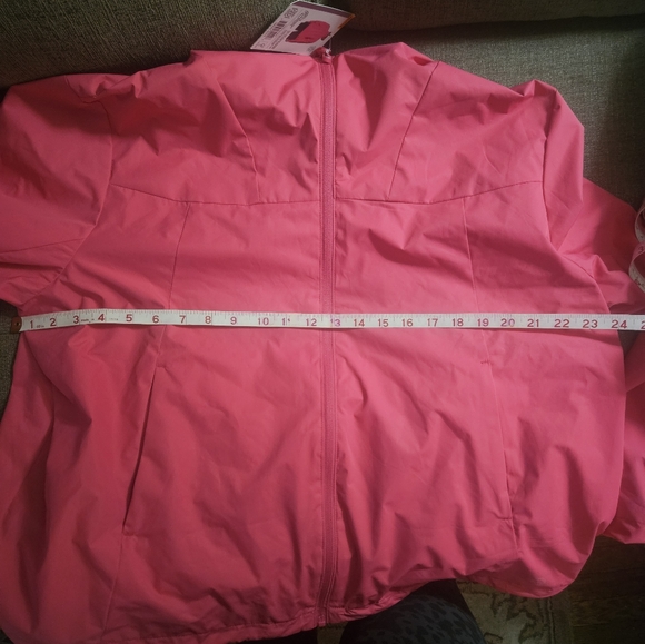 Women's Pink Packable Rain Jacket - Picture 15 of 15